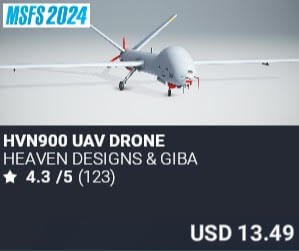 HVN900 UAV DRONE by Heaven Designs & Giba. USD $13.49