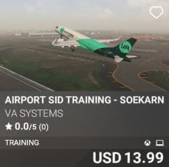 Airport SID Training - Soekarno Hatta (WIII) by VA SYSTEMS. USD $13.99