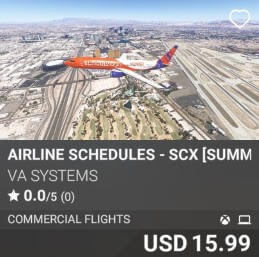 Airline Schedules - SCX [Summer 2025] by VA SYSTEMS. USD $15.99