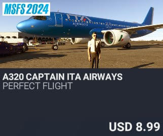 A320 Captain ITA AIRWAYS by Perfect Flight. USD $8.99