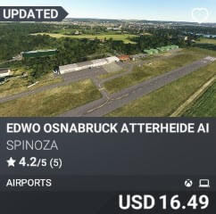 EDWO OSNABRUCK ATTERHEIDE AIRPORT by SPINOZA. USD $16.49