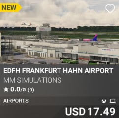 EDFH Frankfurt Hahn Airport by MM SIMULATIONS. USD $17.49