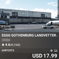 ESGG Gothenburg Landvetter Airport by Orbx. USD $17.99