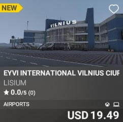 EYVI International Vilnius Ciurlionis Airport by Lisium. USD $19.49