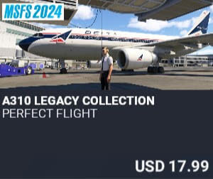 A310 Legacy Collection by Perfect Flight. USD $17.99