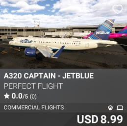 A320 Captain - JetBlue by Perfect Flight. USD $8.99