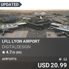 LFLL Lyon Airport by DigitalDesign. USD $20.99