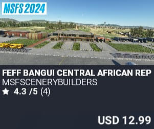 FEFF Bangui Central African Republic Intl Airport by msfscenerybuilders. USD $12.99