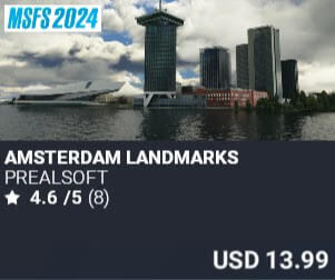 Amsterdam Landmarks by Prealsoft. USD $13.99