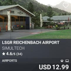 LSGR Reichenbach Airport by Simultech. USD $12.99