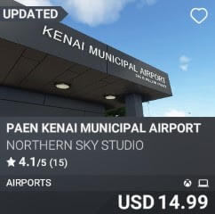 PAEN Kenai Municipal Airport by Northern Sky Studio. USD $14.99