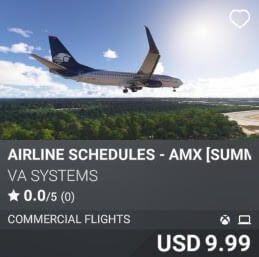 Airline Schedules - AMX [Summer 2025] by VA SYSTEMS. USD $9.99