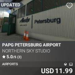 PAPG Petersburg Airport by Northern Sky Studio. USD $11.99
