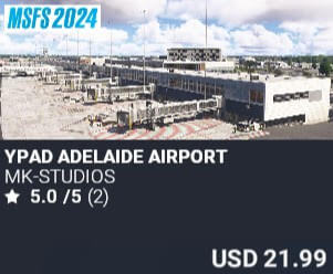 YPAD Adelaide Airport by MK-STUDIOS. USD $21.99