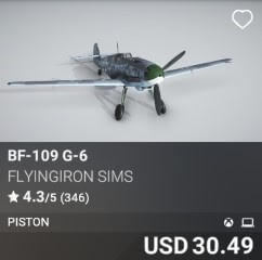 BF-109 G-6 by FlyingIron Sims. USD $30.49