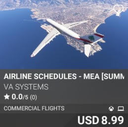 Airline Schedules - MEA [Summer 2025] by VA SYSTEMS. USD $8.99