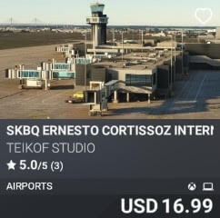 SKBQ Ernesto Cortissoz International Airport by TEIKOF Studio. USD $16.99