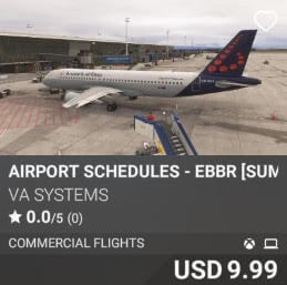 Airport Schedules - EBBR [Summer 2025] by VA SYSTEMS. USD $9.99