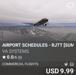 Airport Schedules - RJTT [Summer 2025] by VA SYSTEMS. USD $9.99