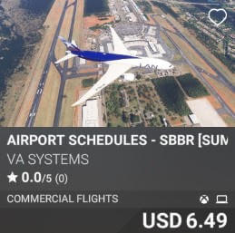 Airport Schedules - SBBR [Summer 2025] by VA SYSTEMS. USD $6.49