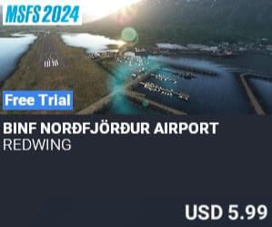 BINF Norðfjörður Airport by REDWING. USD $5.99