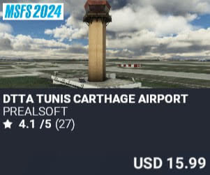 DTTA Tunis Carthage Airport by prealsoft. USD $15.99