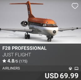 F28 Professional by Just Flight. USD $69.99