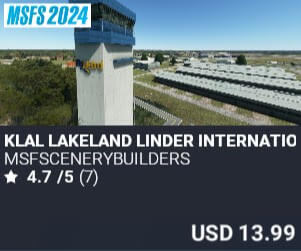 KLAL Lakeland Linder International Airport by msfscenerybuilders. USD $13.99