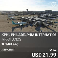 KPHL Philadelphia International Airport by MK-STUDIOS. USD $21.99