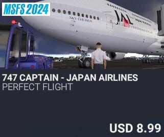 747 Captain - Japan Airlines by Perfect Flight. USD $8.99