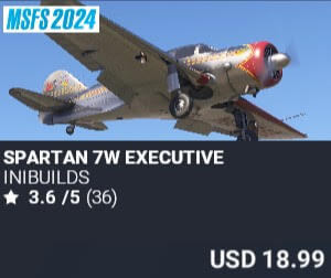 Spartan 7W Executive by iniBuilds. USD $18.99