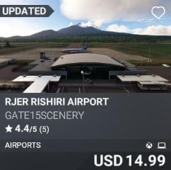 RJER Rishiri Airport by GATE15Scenery. USD $14.99