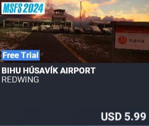 BIHU Húsavík Airport by REDWING. USD $5.99