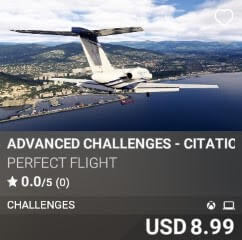 Advanced Challenges - Citation Landings by Perfect Flight. USD $8.99