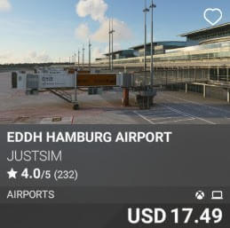 EDDH Hamburg airport by JustSim. USD $17.49