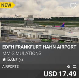 EDFH Frankfurt Hahn Airport by MM SIMULATIONS. USD $17.49