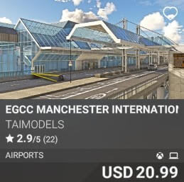 EGCC Manchester International Airport by TAIMODELS. USD $20.99