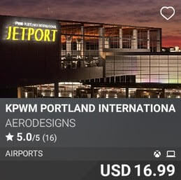 KPWM Portland International Jetport by AeroDesigns. USD $16.99