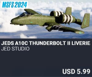 JEDS A10C Thunderbolt II Liveries by JED Studio. USD $5.99
