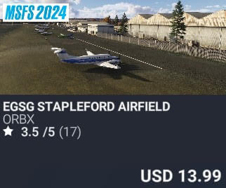 EGSG Stapleford Airfield by Orbx. USD $13.99