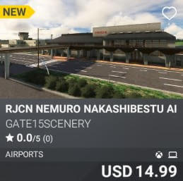 RJCN Nemuro Nakashibestu Airport by GATE15Scenery. USD $14.99