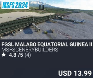FGSL Malabo Equatorial Guinea Intl airport by msfscenerybuilders. USD $13.99