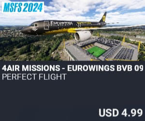 4AIR MISSIONS - EUROWINGS BVB 09 by Perfect Flight. USD $4.99
