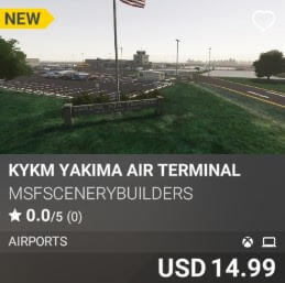 KYKM Yakima Air Terminal by msfscenerybuilders. USD $14.99