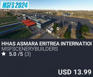 HHAS Asmara Eritrea International Airport by msfscenerybuilders. USD $13.99