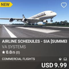 Airline Schedules - SIA [Summer 2025] by VA SYSTEMS. USD $9.99
