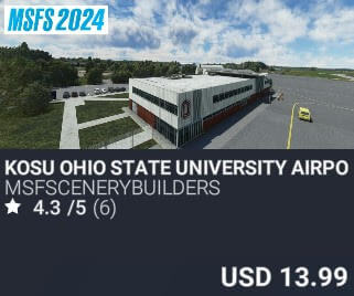 KOSU Ohio State University Airport by msfscenerybuilders. USD $13.99