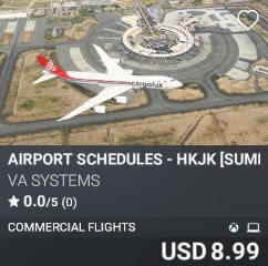 Airport Schedules - HKJK [Summer 2025] by VA SYSTEMS. USD $8.99