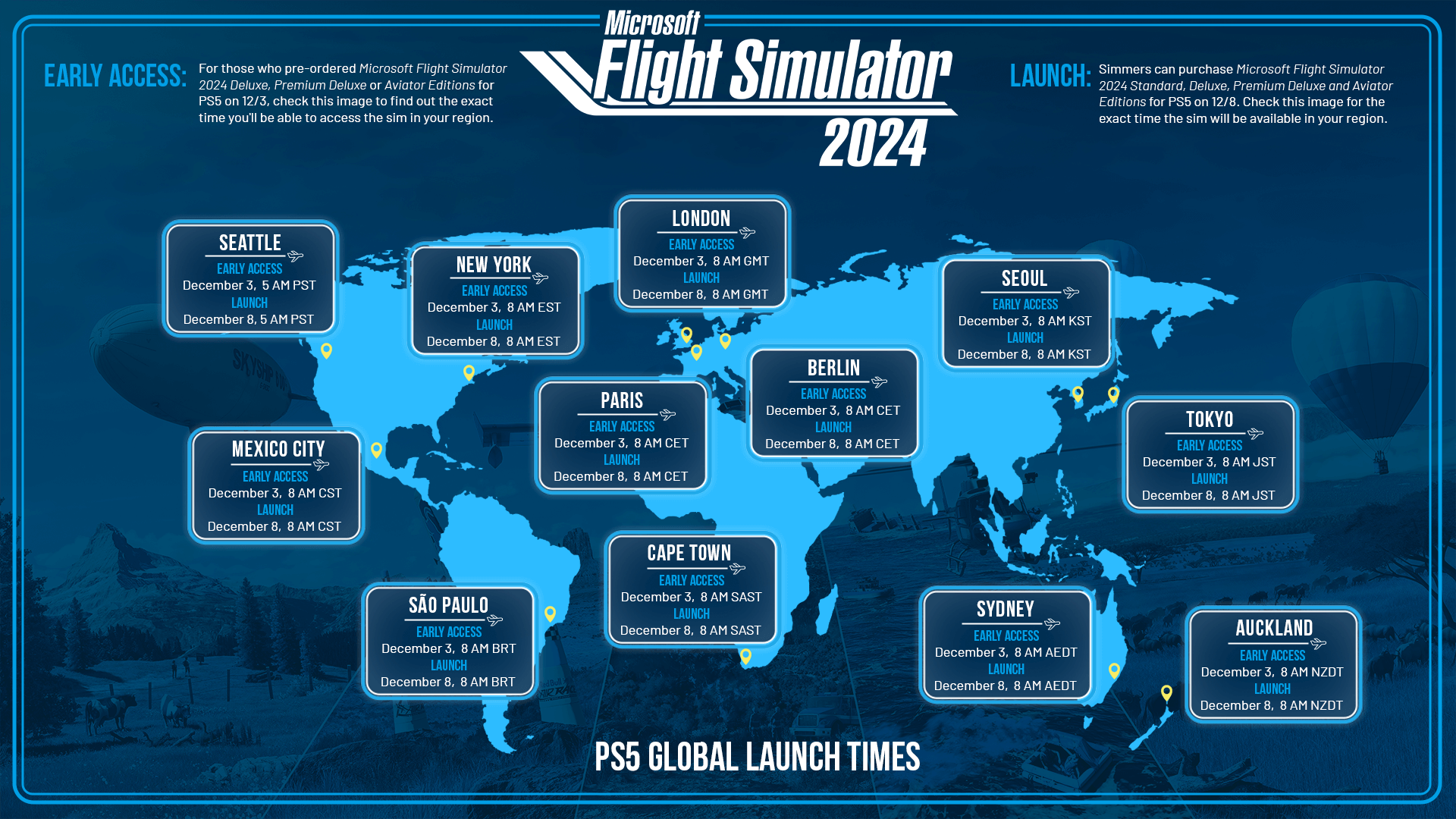 PS5 Release Map