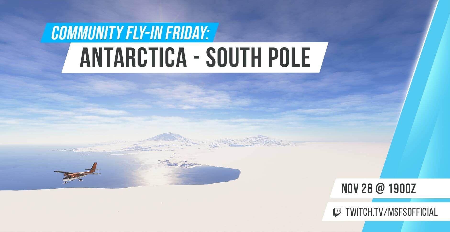 Community Fly-In Friday: Antarctica - South Pole 